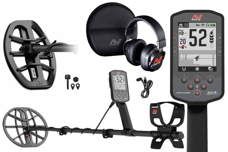 Metalldetektor Minelab Manticore mit zusätzlicher M8 Suchspule